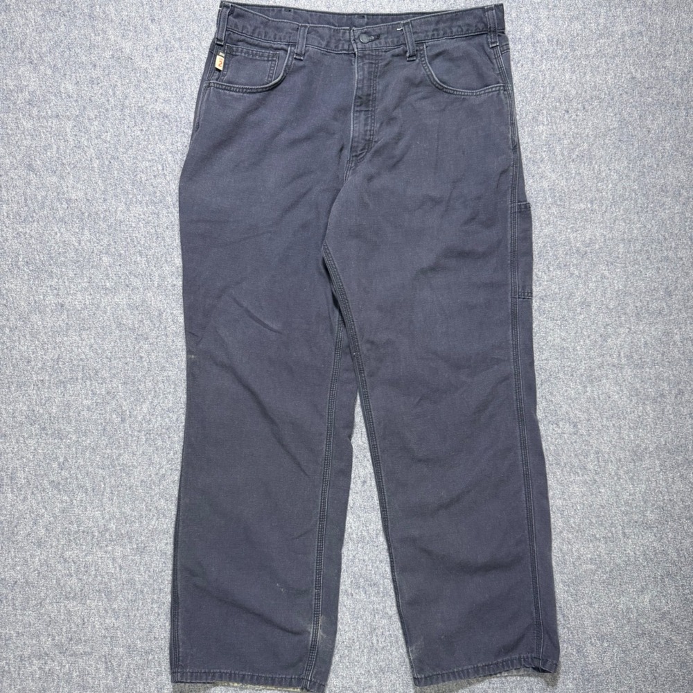 Carhartt FR Flame Resistant Work Pants FRB159-DNY Navy 36x30 Original Fit